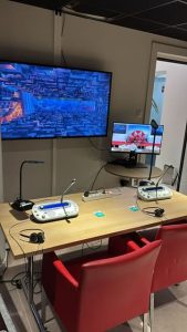installation traduction avec écran vidéo